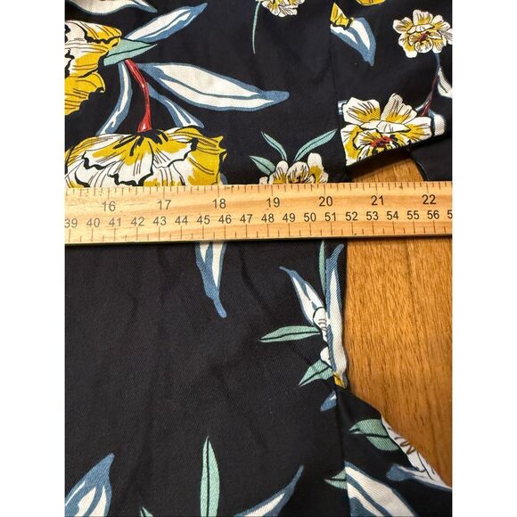 Zara Basic Collection Button Front Midi Floral Dress Long Sleeve Womens Size S - Picture 9 of 10